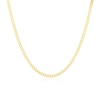 Thumbnail Image 1 of Sterling Silver & 18ct Gold Plated Vermeil 80 Gauge 22 Inch Curb Chain Necklace