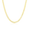 Thumbnail Image 1 of Sterling Silver & 18ct Gold Plated Vermeil 120 Gauge 20 Inch Curb Chain Necklace