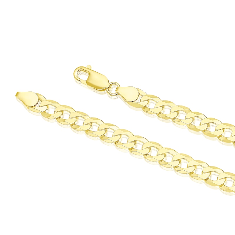 Main Image 3 of Sterling Silver & 18ct Gold Plated Vermeil 120 Gauge 20 Inch Curb Chain Necklace