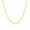 Thumbnail Image 0 of Sterling Silver & 18ct Gold Plated Vermeil 120 Gauge 24 Inch Curb Chain Necklace
