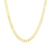 Thumbnail Image 0 of Sterling Silver & 18ct Gold Plated Vermeil 150 Gauge 20 Inch Curb Chain Necklace