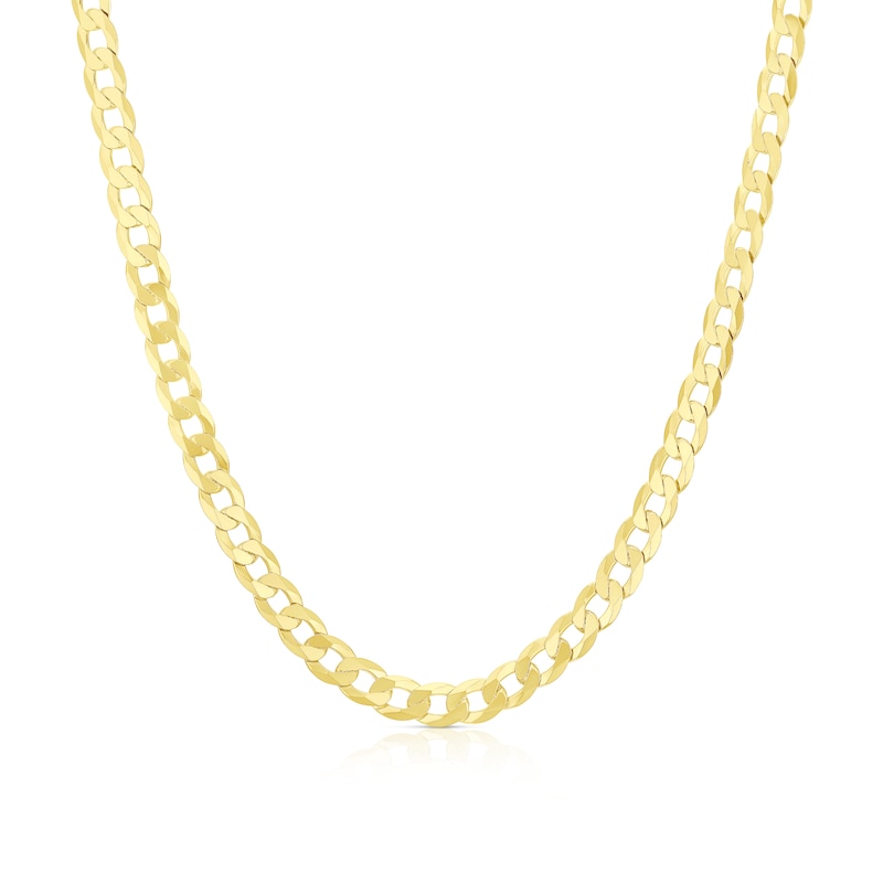 Sterling Silver & 18ct Gold Plated Vermeil 150 Gauge 20 Inch Curb Chain Necklace