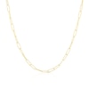 Thumbnail Image 1 of Sterling Silver & 18ct Gold Plated Vermeil 70 Gauge 18 Inch Paper Link Chain Necklace