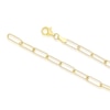 Thumbnail Image 3 of Sterling Silver & 18ct Gold Plated Vermeil 70 Gauge 18 Inch Paper Link Chain Necklace