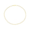 Thumbnail Image 1 of Sterling Silver & 18ct Gold Plated Vermeil 110 Gauge 18 Inch Paper Link Chain Necklace