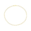 Thumbnail Image 2 of Sterling Silver & 18ct Gold Plated Vermeil 110 Gauge 20 Inch Paper Link Chain Necklace