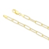 Thumbnail Image 3 of Sterling Silver & 18ct Gold Plated Vermeil 110 Gauge 20 Inch Paper Link Chain Necklace