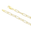 Thumbnail Image 2 of Sterling Silver & 18ct Gold Plated Vermeil 110 Gauge 22 Inch Paper Link Chain Necklace