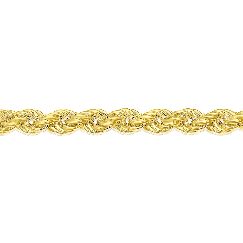 Main Image 2 of Sterling Silver & 18ct Gold Plated Vermeil 80 Gauge 7.25&quot; Rope Chain Bracelet