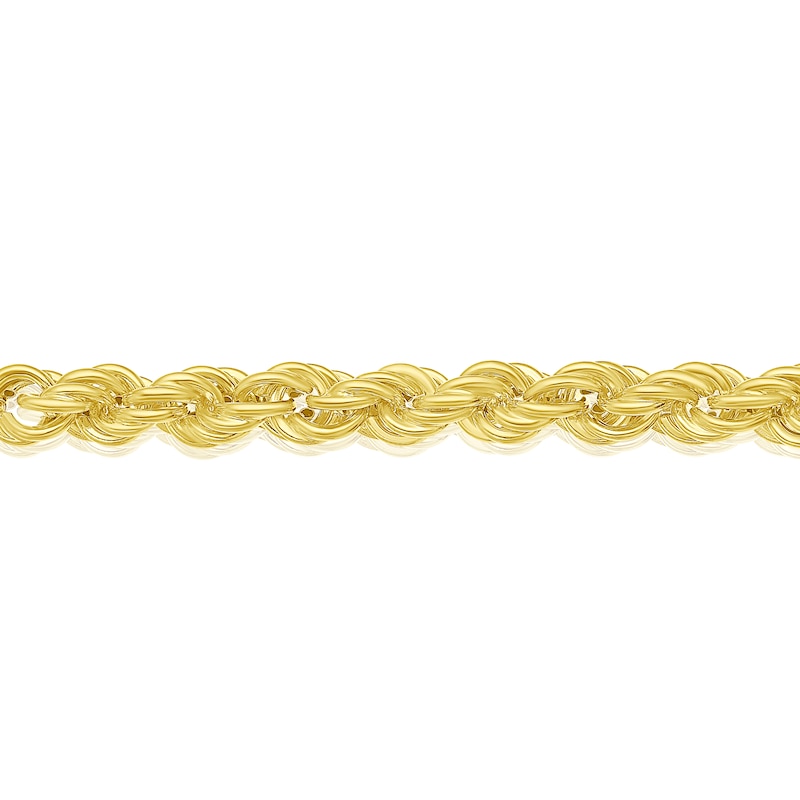 Sterling Silver & 18ct Gold Plated Vermeil 100 Gauge 7.25 Inch Rope Chain Bracelet