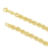Thumbnail Image 2 of Sterling Silver & 18ct Gold Plated Vermeil 100 Gauge 7.25 Inch Rope Chain Bracelet