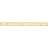 Thumbnail Image 2 of Sterling Silver & 18ct Gold Plated Vermeil 80 Gauge 7.25 Inch Curb Chain Bracelet