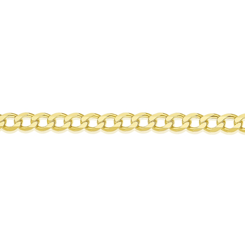 Main Image 2 of Sterling Silver & 18ct Gold Plated Vermeil 80 Gauge 7.25 Inch Curb Chain Bracelet