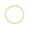 Thumbnail Image 0 of Sterling Silver & 18ct Gold Plated Vermeil 120 Gauge 8 Inch Curb Chain Bracelet