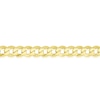 Thumbnail Image 1 of Sterling Silver & 18ct Gold Plated Vermeil 120 Gauge 8 Inch Curb Chain Bracelet