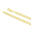Thumbnail Image 2 of Sterling Silver & 18ct Gold Plated Vermeil 120 Gauge 8 Inch Curb Chain Bracelet