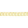 Thumbnail Image 1 of Sterling Silver & 18ct Gold Plated Vermeil 150 Gauge 8 Inch Curb Chain Bracelet