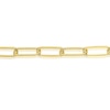 Thumbnail Image 1 of Sterling Silver & 18ct Gold Plated Vermeil 110 Gauge 8 Inch Paper Link Chain Bracelet
