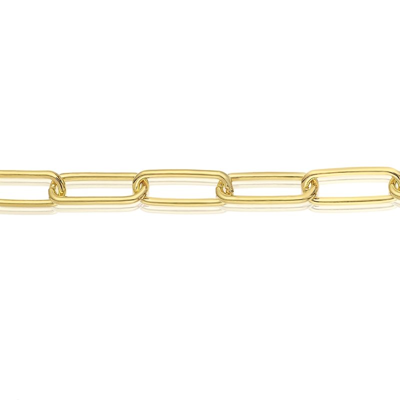 Sterling Silver & 18ct Gold Plated Vermeil 110 Gauge 8 Inch Paper Link Chain Bracelet