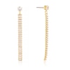 Thumbnail Image 0 of Gold Plated Cubic Zirconia Bar Drop Earrings