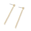 Thumbnail Image 1 of Gold Plated Cubic Zirconia Bar Drop Earrings
