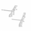 Thumbnail Image 1 of Silver Plated Cubic Zirconia Climber Stud Earrings