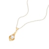 Thumbnail Image 2 of 9ct Yellow Gold Cultured Freshwater Pearl Cone Pendant Necklace