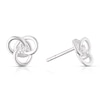 Thumbnail Image 0 of Sterling Silver Cubic Zirconia Celtic Knot Stud Earrings