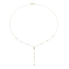 Thumbnail Image 1 of 9ct Yellow Gold Cultured Freshwater Pearl Station Drop Necklace