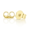 Thumbnail Image 1 of 9ct Yellow Gold Black Enamel Rubover Stud Earrings