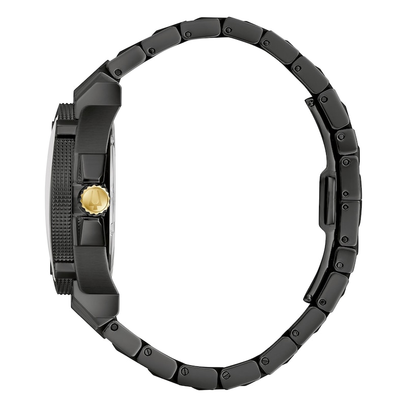 Bulova Icon High Precision Men's Black Ip Bracelet Watch