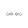 Thumbnail Image 0 of Guess Ladies' Silver Tone Stone Set Infinity Stud Earrings