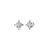 Thumbnail Image 1 of Guess Ladies' Silver Tone Stone Set Central Star 8mm Stud Earrings