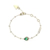 Thumbnail Image 0 of Guess Ladies' Gold Tone Green Crystal Drop Bracelet