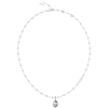 Thumbnail Image 0 of Guess Ladies' Silver Tone Crystal Drop Pendant Necklace