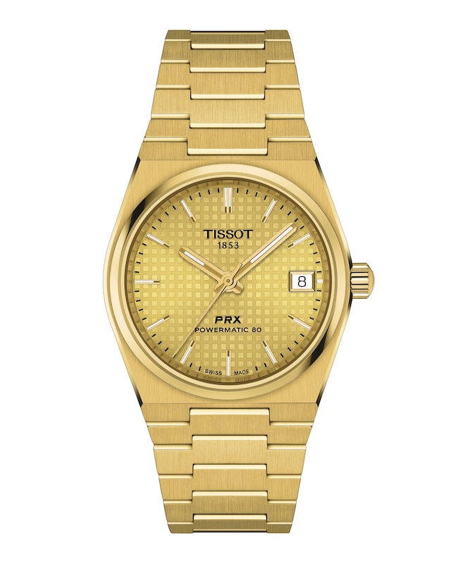 Main Image 1 of Tissot PRX 35mm Gold Tone Dial & Bracelet Watch