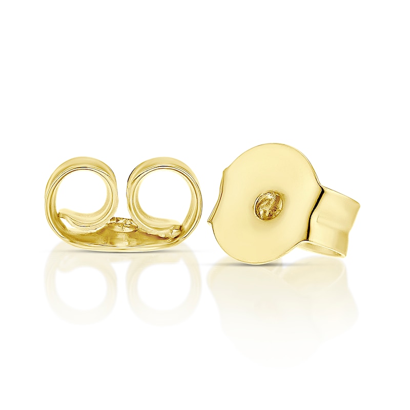 Sterling Silver & 18ct Gold Plated Vermeil Diamond Shaped Cubic Zirconia Stud Earrings