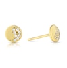Thumbnail Image 0 of Sterling Silver & 18ct Gold Plated Vermeil Yin & Yang Stud Earrings