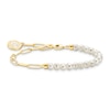 Thumbnail Image 1 of Thomas Sabo Ladies' Sterling Silver 18ct Gold Plated Yellow Freshwater Pearl Beaded Bracelet