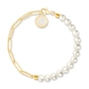 Thumbnail Image 2 of Thomas Sabo Ladies' Sterling Silver 18ct Gold Plated Yellow Freshwater Pearl Beaded Bracelet