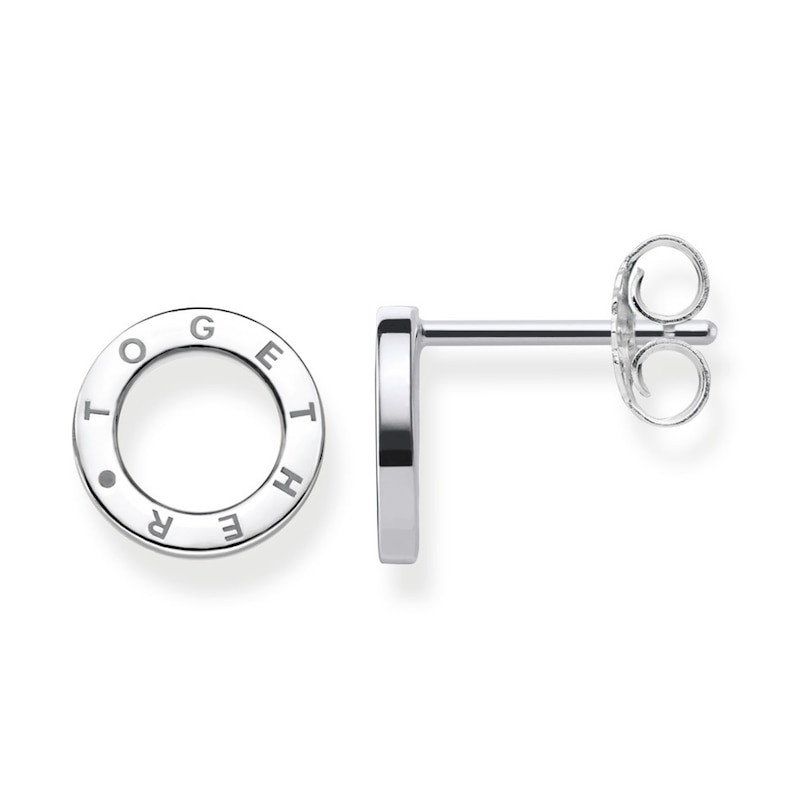 Thomas Sabo Ladies' Sterling Silver Together Round Ear Studs