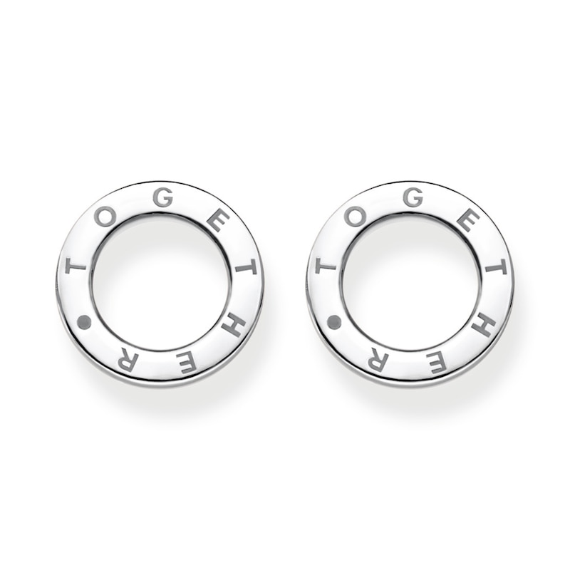 Thomas Sabo Ladies' Sterling Silver Together Round Ear Studs