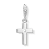 Thumbnail Image 1 of Thomas Sabo Ladies' Sterling Silver Cubic Zirconia Cross Charm Pendant