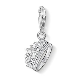 Thomas Sabo Ladies' Sterling Silver Crown Charm Pendant