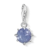 Thumbnail Image 1 of Thomas Sabo Ladies' Sterling Silver Dumortierite Cubic Zirconia Charm Pendant Birth Stone December