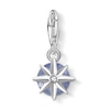 Thumbnail Image 2 of Thomas Sabo Ladies' Sterling Silver Dumortierite Cubic Zirconia Charm Pendant Birth Stone December