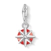 Thumbnail Image 2 of Thomas Sabo Ladies' Sterling Silver Dyed Bamboo Coral Cubic Zirconia Charm Pendant Birth Stone July