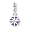 Thumbnail Image 2 of Thomas Sabo Ladies' Sterling Silver Amethyst Cubic Zirconia Charm Pendant Birth Stone February