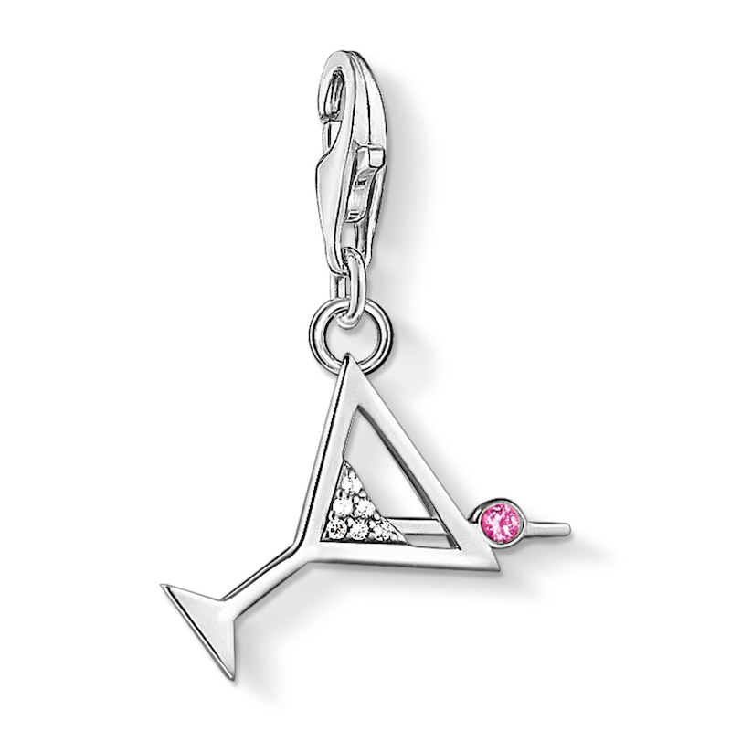 Main Image 1 of Thomas Sabo Ladies' Sterling Silver Synthetic Cubic Zirconia Cocktail Charm Pendant