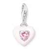 Thumbnail Image 0 of Thomas Sabo Ladies' Sterling Silver Pink Cubic Zirconia Heart Charm Pendant